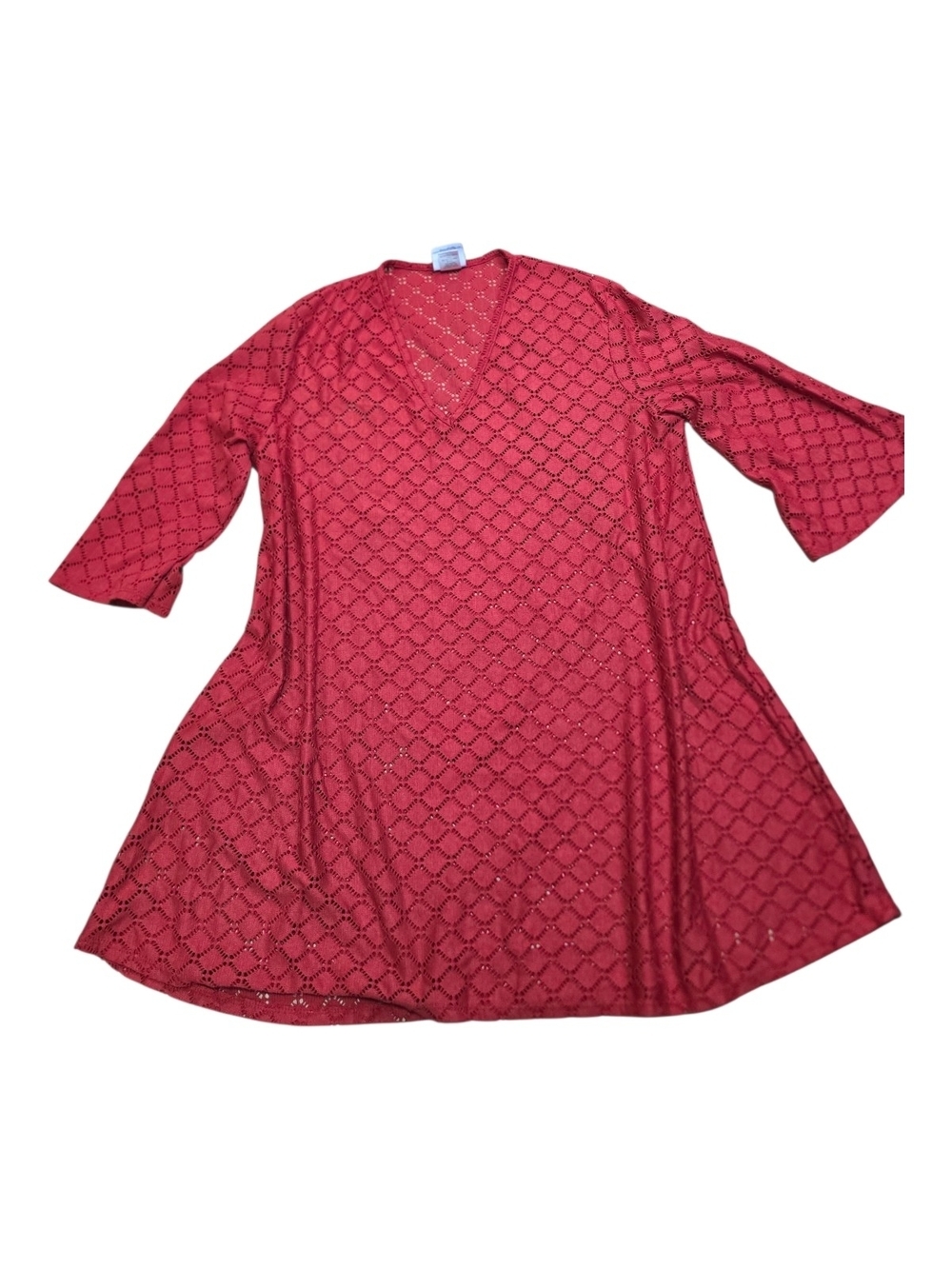 Always For Me Red Eyelet Lace Cover - Picture 3 of 6